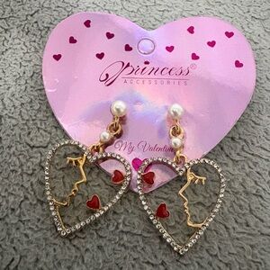 Gold Heart Earrings